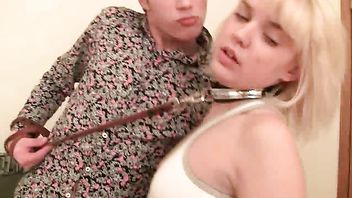 A hot blonde teen disgracefully fucked and dominated