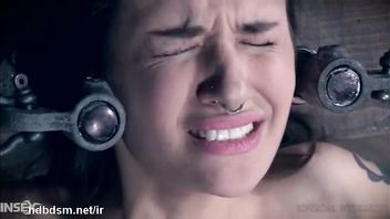 Helpless teen gets roughly fucked in a kinky BDSM porn play