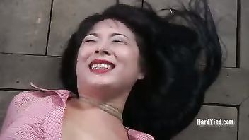 Lovely Asian must suffers under old master's wicked and painful bdsm torture